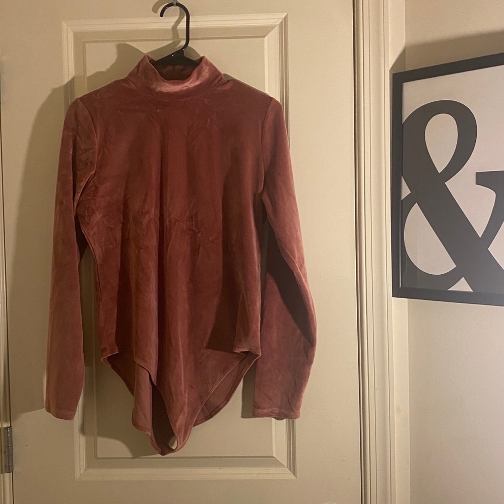 American Eagle Outfitters Pink Velvet Top